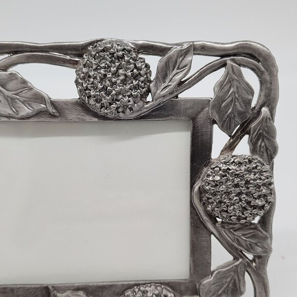 Antique Style Amora Metal Picture Frame With Floral Design 10"x3" By Perfect - Picture 6 of 14